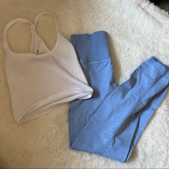 Free People leggings tank bundle - Picture 2 of 6